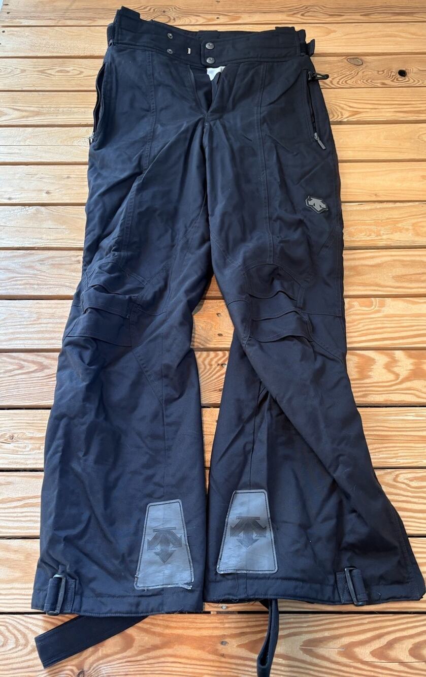 Descente Men’s Waterproof Ski Snow Pants Size 34 Black N8